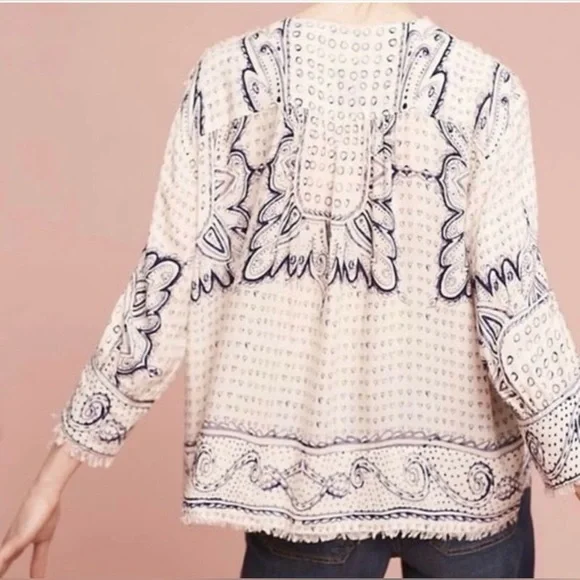 Maeve By Anthropologie Tops 3/4 Sleeve
Morgan Heart Printed Size XS. - Picture 3 of 17
